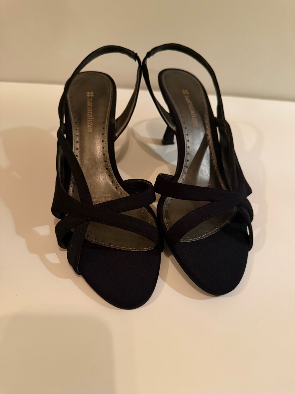 Naturalizer Prissy Black Slingback Dress Sandals